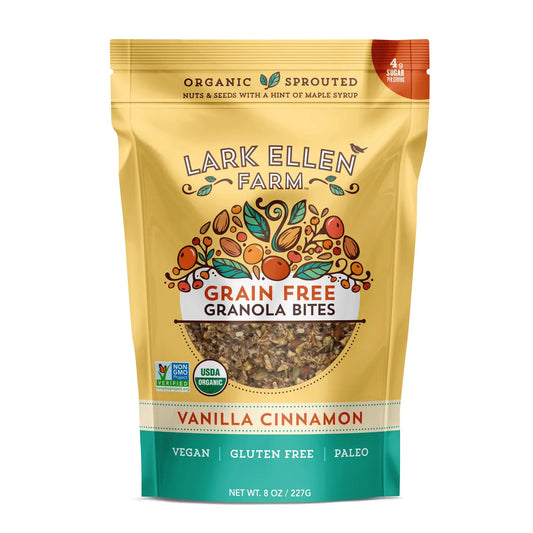 Organic, Sprouted, Grain-Free Granola Bites -Vanilla Cinnamon